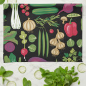 Gemüse Geschirrtuch (Gefaltet)