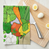 Gemüse Geschirrtuch (Viertel Falte)