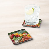 Gemüse Getränkeuntersetzer (Rechte Seite)