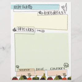 Gemüse grenzt funky Rezept Buchstaben