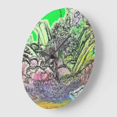 GEMÜSE GROßE WANDUHR (Winkel)