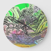 GEMÜSE GROßE WANDUHR (Vorderseite)