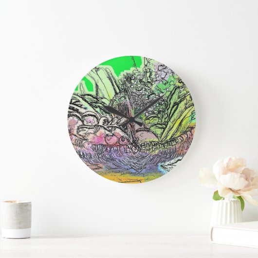 GEMÜSE GROßE WANDUHR (Zuhause)