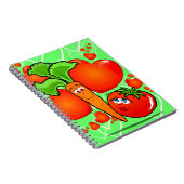 Gemüse in Liebe, Notebook Notizblock (Rechte Seite)