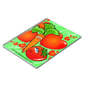 Gemüse in Liebe, Notebook Notizblock (Linke Seite)