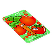 Gemüse in Liebe, Premium-Magnet Magnet (Rechte Seite)