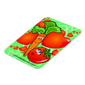 Gemüse in Liebe, Premium-Magnet Magnet (Linke Seite)