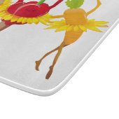 Gemüse in Wahnsinn Schneidebrett (Ecke)