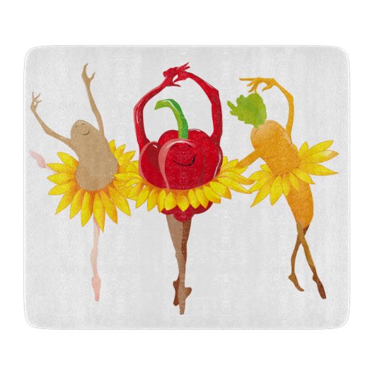 Gemüse in Wahnsinn Schneidebrett (Vorderseite)