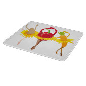 Gemüse in Wahnsinn Schneidebrett (Ecke)