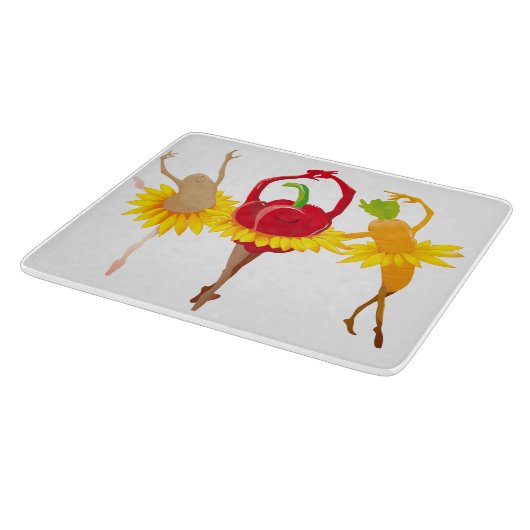 Gemüse in Wahnsinn Schneidebrett (Ecke)