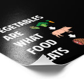 Gemüse ist das, was Lebensmittel essen Fotodruck (Ecke)