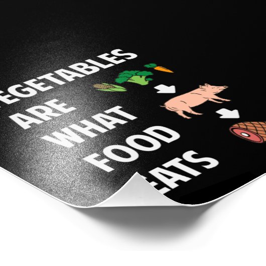 Gemüse ist das, was Lebensmittel essen Fotodruck (Ecke)