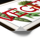 Gemüse ist ein großartiges Cartoon-Poster Poster (Ecke)