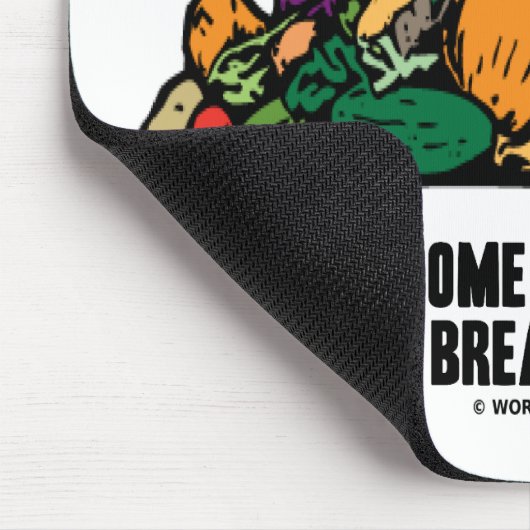 Gemüse ist ein Muss auf Diät (Faden von Gemüse) Mousepad (Ecke)