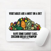 Gemüse ist ein Muss auf Diät (Faden von Gemüse) Mousepad (Mit Mouse)