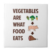 Gemüse ist, was Nahrung isst Fliese (Vorderseite)