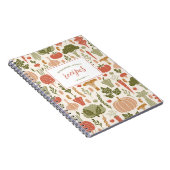 Gemüse Kochbuch vegetarische Familienrezepte Notizblock (Rechte Seite)