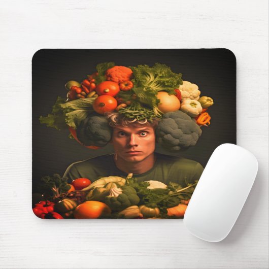Gemüse Kopf Computer Laptop Mousepad (Mit Mouse)