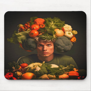 Gemüse Kopf Computer Laptop Mousepad