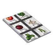 Gemüse & Kräuter Rustikale Küche Küche Küche Notizblock (Rechte Seite)