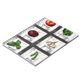 Gemüse & Kräuter Rustikale Küche Küche Küche Notizblock (Linke Seite)