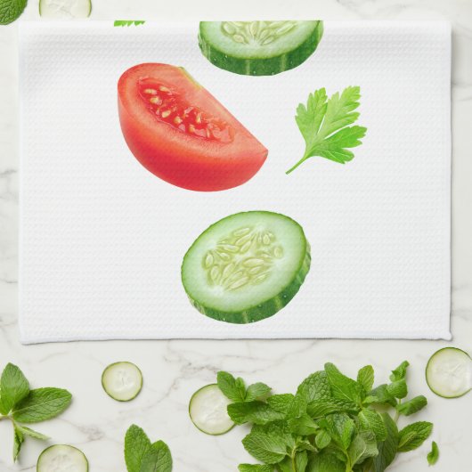 Gemüse Küchentuch (Gefaltet)