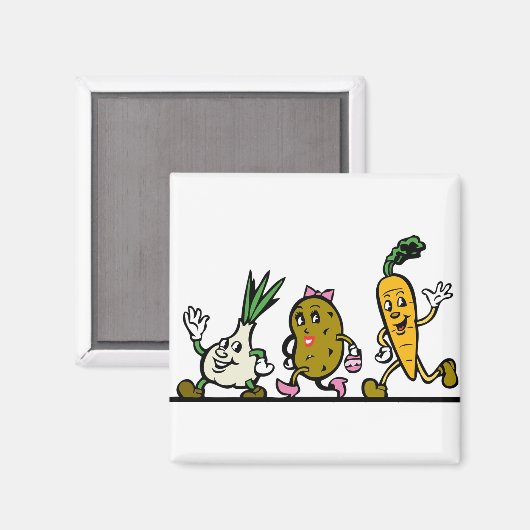 Gemüse Magnet (Vorderseite/Rückseite)