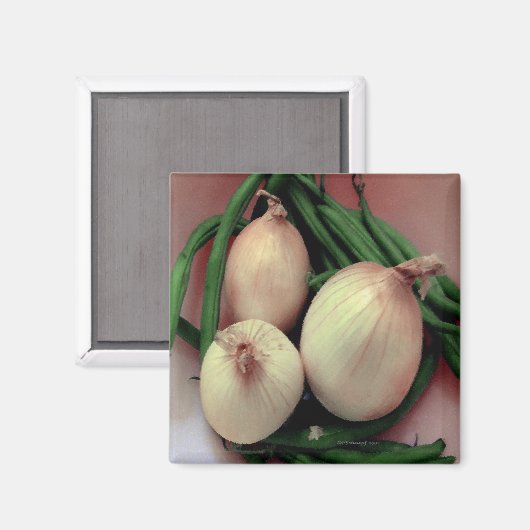 Gemüse Magnet (Vorderseite/Rückseite)