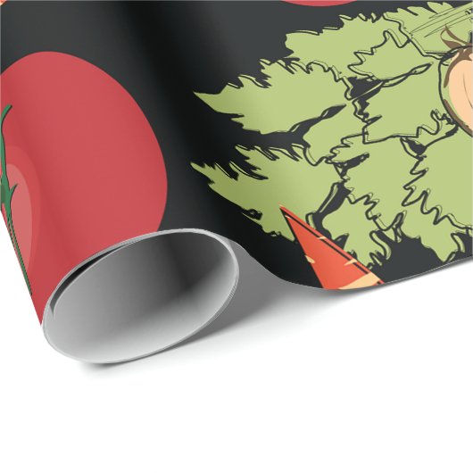 Gemüse-Muster Geschenkpapier (Rolleneckpunkt)