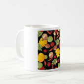 Gemüse-Muster Kaffeetasse (Vorderseite Links)