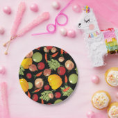 Gemüse-Muster Pappteller (Party)