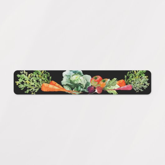 Gemüse - Nachweis von Lebensmittelbegrenzungen Etiketten (Design 1)