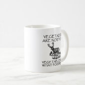 Gemüse nicht zu essen Funny Junting Tasse (VorderseiteRechts)