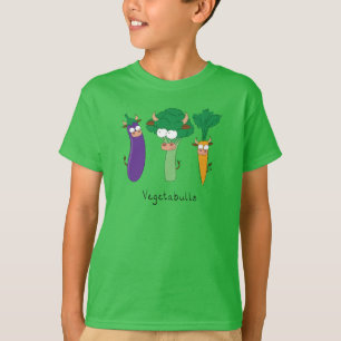Gemüse Niedlich Kids Funny Cartoon T-Shirt