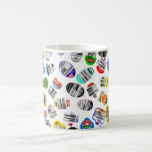 Gemüse Obst Strichcode Sticker Muster Kaffeetasse (Mittel)