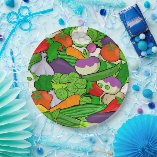 Gemüse Pappteller (Party)