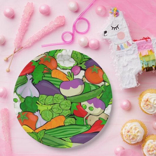 Gemüse Pappteller (Party)