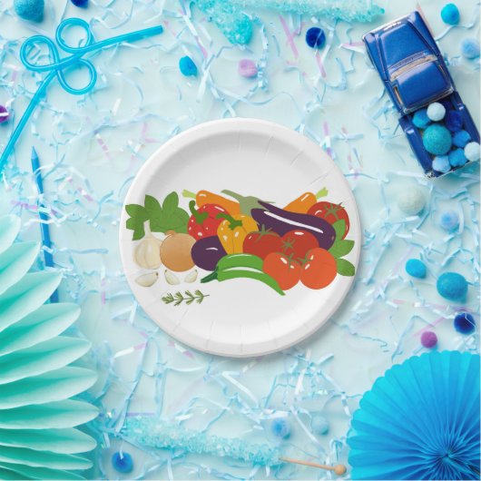 Gemüse Pappteller (Party)