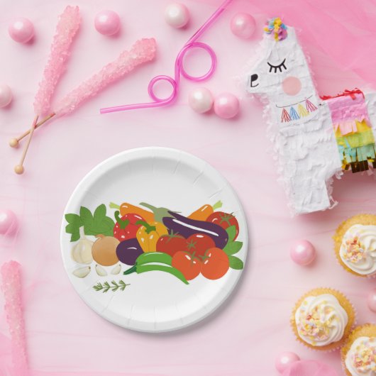 Gemüse Pappteller (Party)