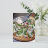 Gemüse-Pizza-Stücke Postkarte (Stehend Vorderseite)