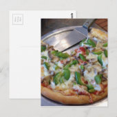 Gemüse-Pizza-Stücke Postkarte (Vorne/Hinten)