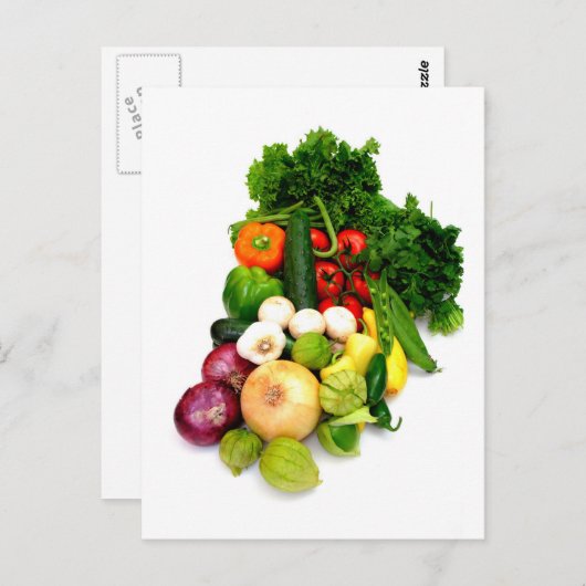 Gemüse Postkarte (Vorne/Hinten)