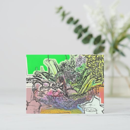 GEMÜSE POSTKARTE (Stehend Vorderseite)