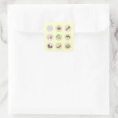 Gemüse Quadratischer Aufkleber (Tasche)