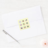 Gemüse Quadratischer Aufkleber (Umschlag)