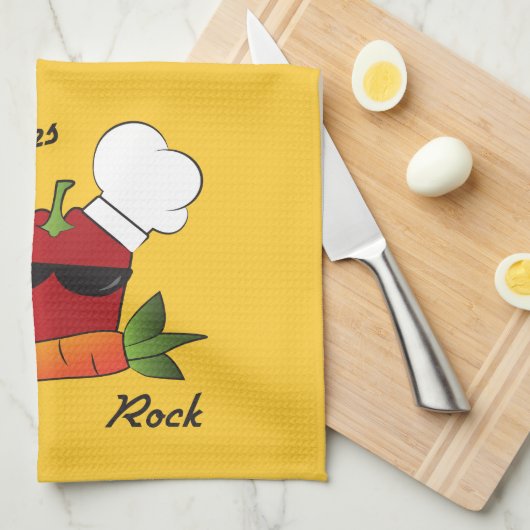 Gemüse Rock Geschirrtuch (Viertel Falte)