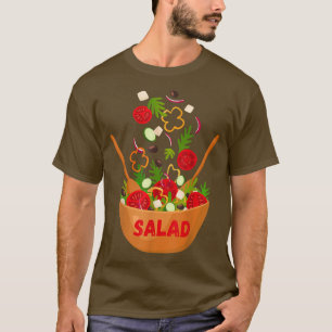 Gemüse Salat Vegan Vegetarisches Halloween-Party T-Shirt