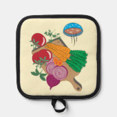 Gemüse-Suppenheber Topflappen (Vorderseite)