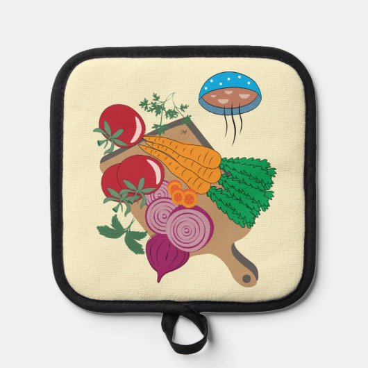 Gemüse-Suppenheber Topflappen (Vorderseite)